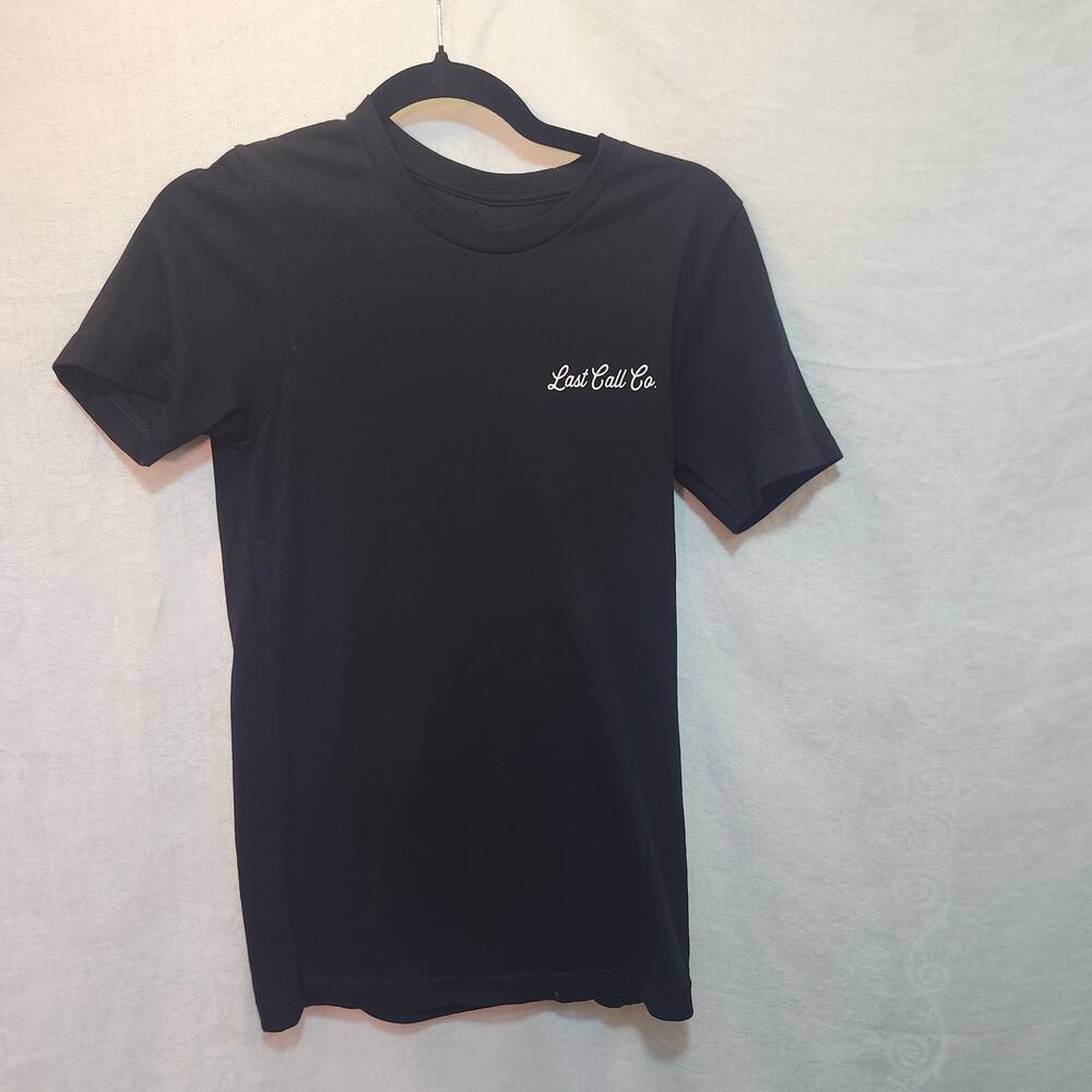Unisex xsmall black last call T-Shirt graphic design tore up chick